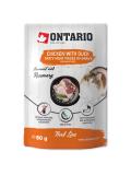 Ontario Cat kapsička kuřecí s kachnou v omáčce 80 g