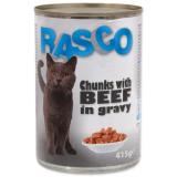 Rasco Cat Konzerva hovězí kousky ve šťávě 415 g