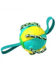 Hračka Outdoor Interactive Frisbee Training Soccer tyrkysová+žlutá 14,5x14,5x14 cm