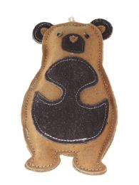 animALL Hračka Medvěd stojící kůže 12x20 cm