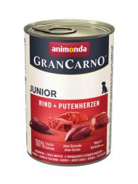 Animonda GranCarno konzerva Junior hovězí, krůtí srdce