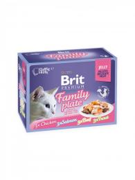 Brit Premium Cat Delicate Fillets in Jelly Family Plate 12x85 g
