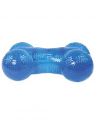 Dog Fantasy Hračka Good Rubber kost guma modrá 11,4 cm