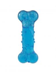 Dog Fantasy Hračka STRONG kost s vůní slaniny modrá 12,5 cm