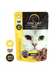 Fine Cat kapsička grain-free Adult kuřecí v omáčce 100 g
