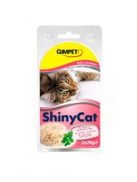 Gimpet Konzerva SHINY CAT kuře, krab 2x70 g