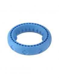 Huhu Hračka TPR kruh modrý 11x11x2,6 cm