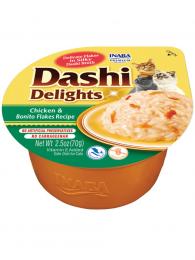 Inaba Churu Cat Dashi Delights kuře s tuňákovými vločkami 70 g