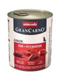 Animonda GranCarno konzerva Junior hovězí, krůtí srdce 800 g