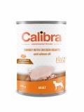 Calibra Dog konzerva Adult krůta a kuřecí srdíčka 400 g