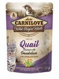 Carnilove Cat Pouch Quail enriched with Dandelion for Sterilised cats 85 g