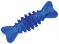 Dog Fantasy Hračka kost válec guma modrá 12 cm