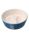 Dog Fantasy Keramická miska modrá/bílá kost 13x4,5 cm 200 ml