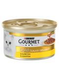 Gourmet Gold cat konzerva Sauce Delight s kuřetem v omáčce 85 g