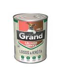 Grand DELUXE Dog Losos & krůta adult 400 g